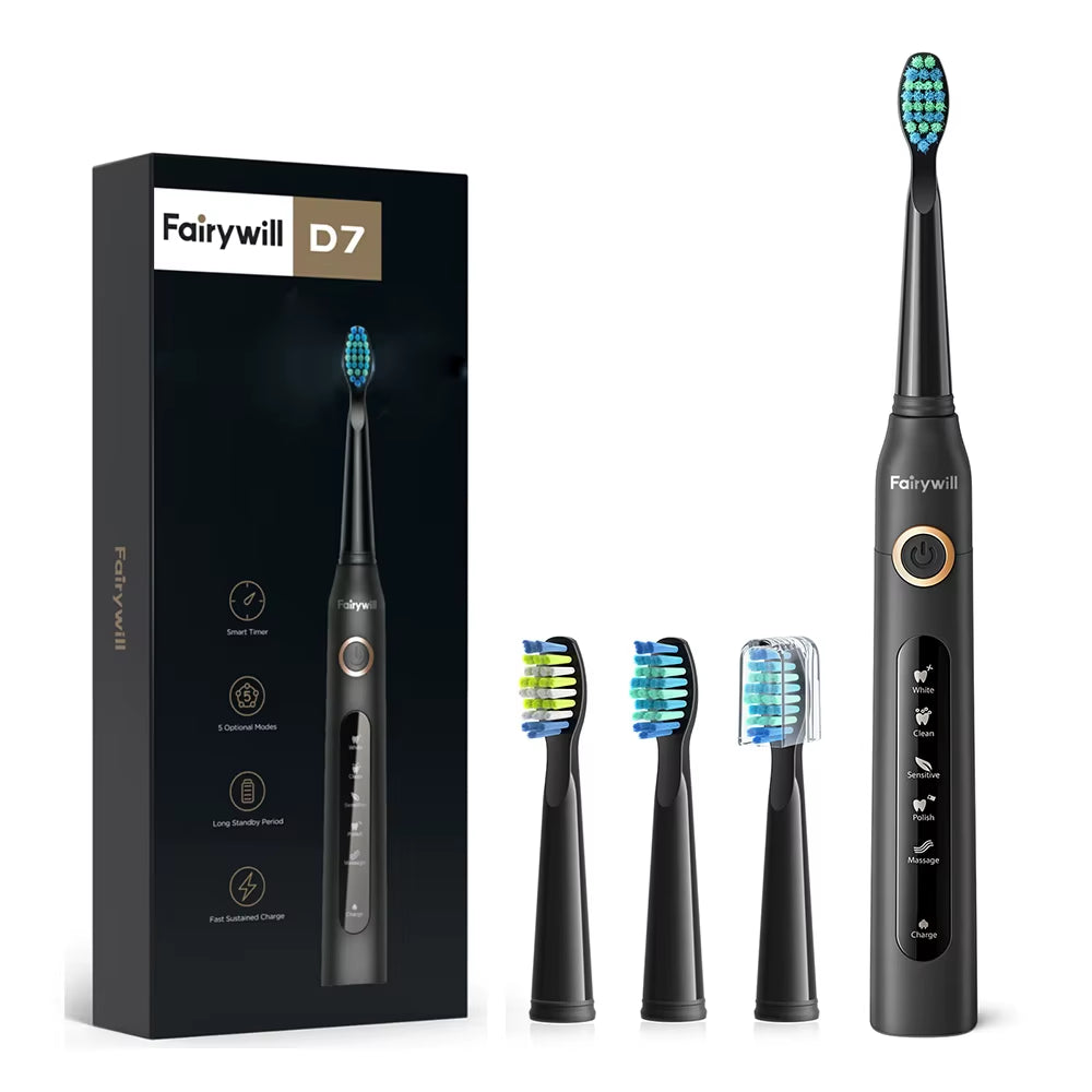 Electric Sonic Toothbrush USB Charge FW-507 Rechargeable Waterproof Electronic Tooth Brushes Replacement Heads Adult
