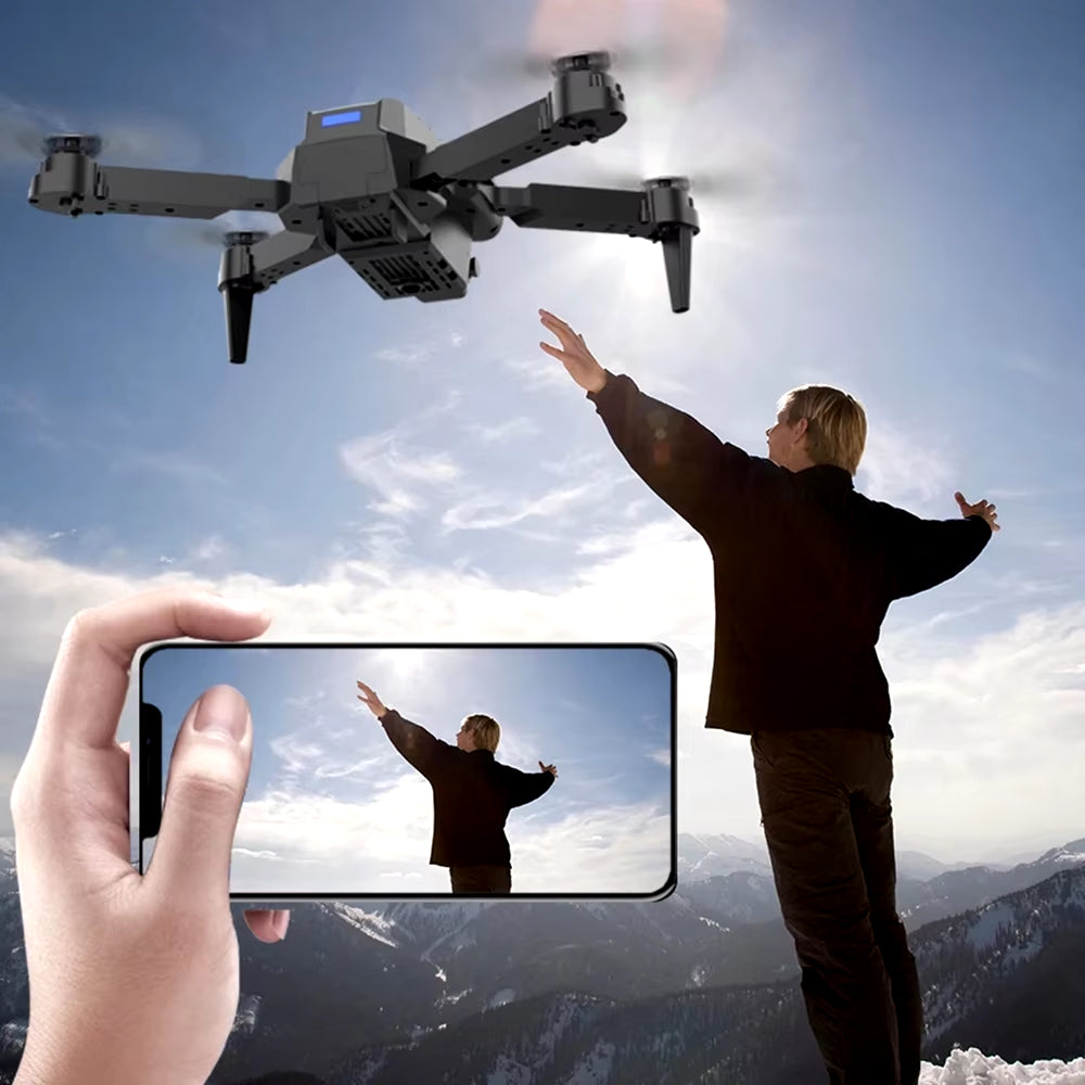 Professional Drone E88 4K Wide-Angle HD 1080P Camera Wifi FPV Height Hold Foldable RC Drone Quadrotor Helicopter Children'S Toys