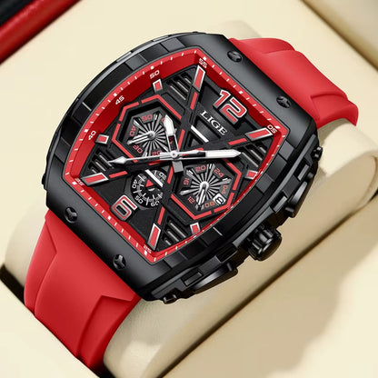 Relogio Masculino  Men Watch Luxury Waterproof Quartz Wristwatch Raise Wrist Luminous Date Sports Silicone Clock Man Watches