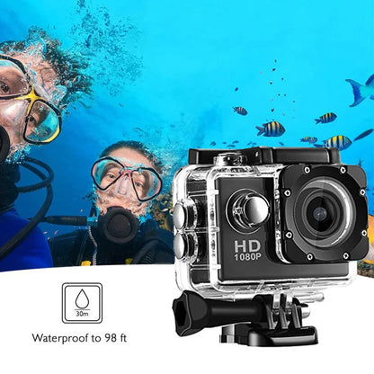 4K Ultra HD Action Camera 3MP 900Mah Underwater Waterproof Case Outdoor Sports Helmet Video Recording Cameras with 2.0 HD Screen