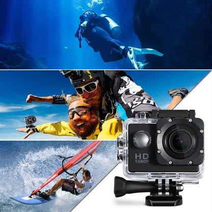 4K Ultra HD Action Camera 3MP 900Mah Underwater Waterproof Case Outdoor Sports Helmet Video Recording Cameras with 2.0 HD Screen