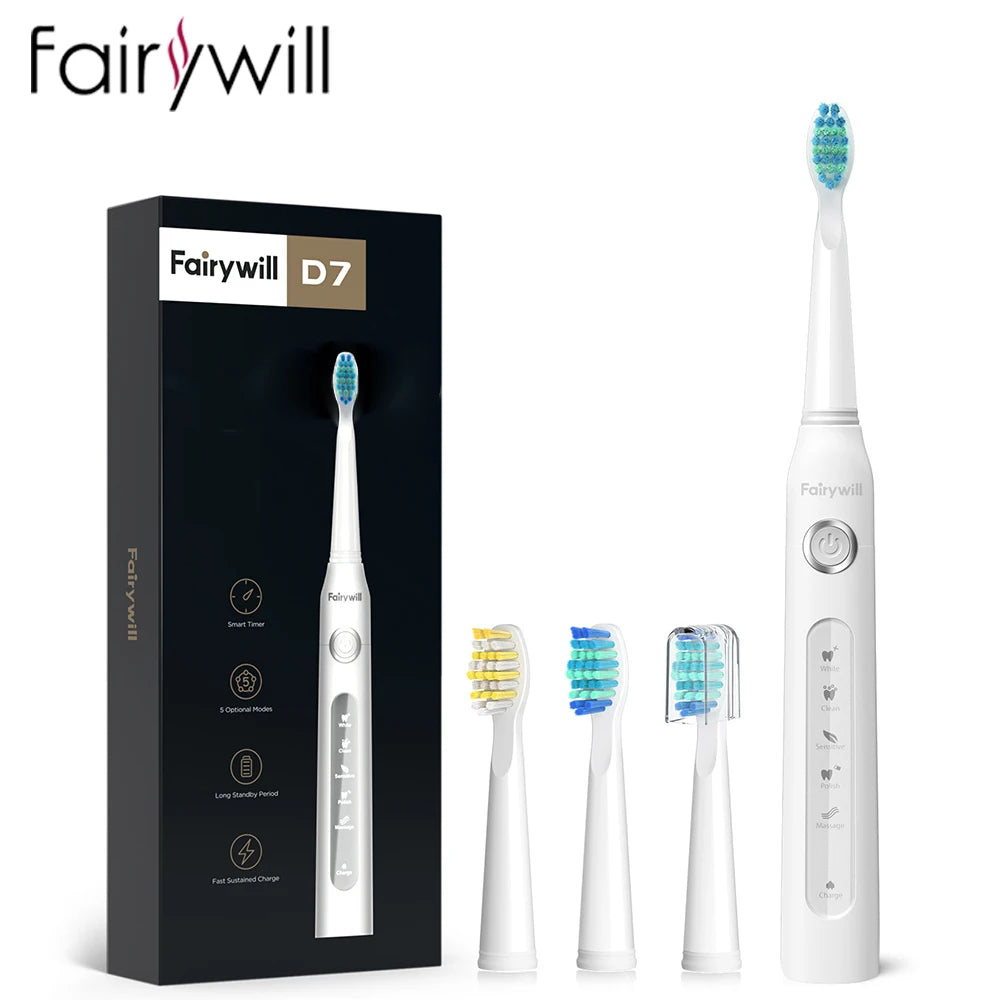 Electric Sonic Toothbrush USB Charge FW-507 Rechargeable Waterproof Electronic Tooth Brushes Replacement Heads Adult