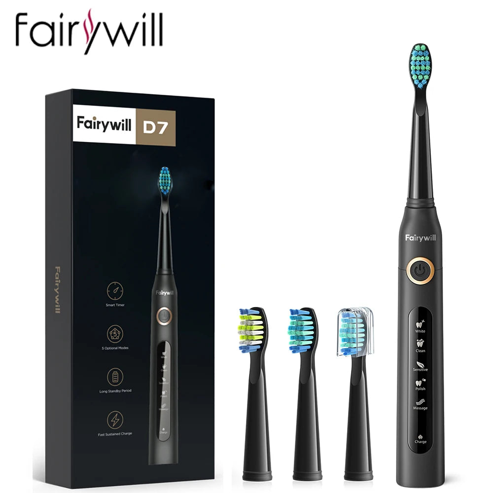 Electric Sonic Toothbrush USB Charge FW-507 Rechargeable Waterproof Electronic Tooth Brushes Replacement Heads Adult