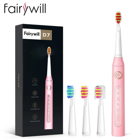Electric Sonic Toothbrush USB Charge FW-507 Rechargeable Waterproof Electronic Tooth Brushes Replacement Heads Adult