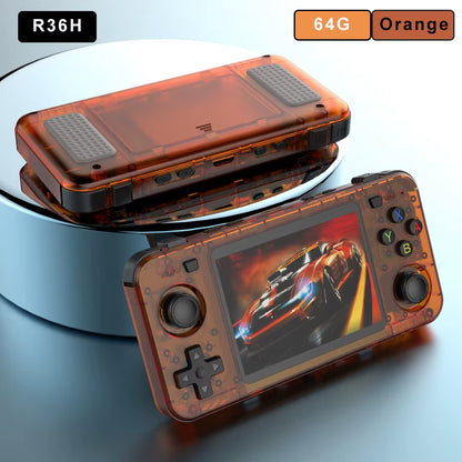 R36H Retro Handheld Video Game Console 3.5 Inch IPS Screen 10000+ Games ARKOS Emulator for PS1/PSP/DC/N64/SS